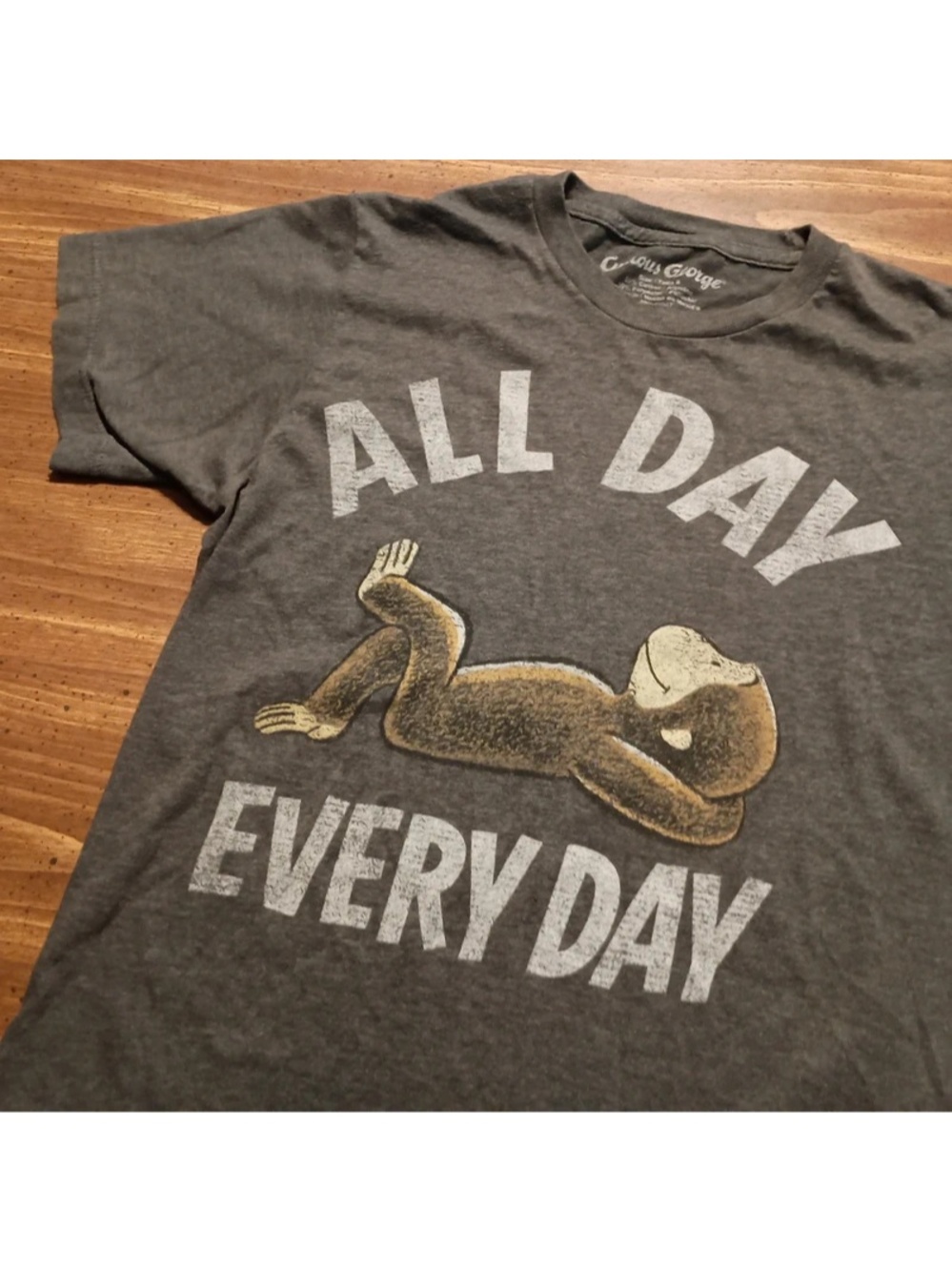 Curious George T-shirt - Small // Monkey Book Cute Tee Shirt Lazy Relaxing Chill